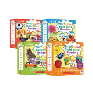 【音乐点读版 送音频及导读课】学乐高频词A-JNonfiction Sight Word英文原版分级儿童科普童书幼儿启蒙英语Buddy Readers 小读者