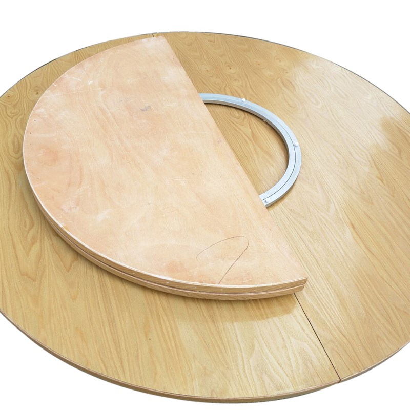 特价圆餐桌实木桌面餐桌转盘折叠圆桌面大桌面桌台面l黑胡桃