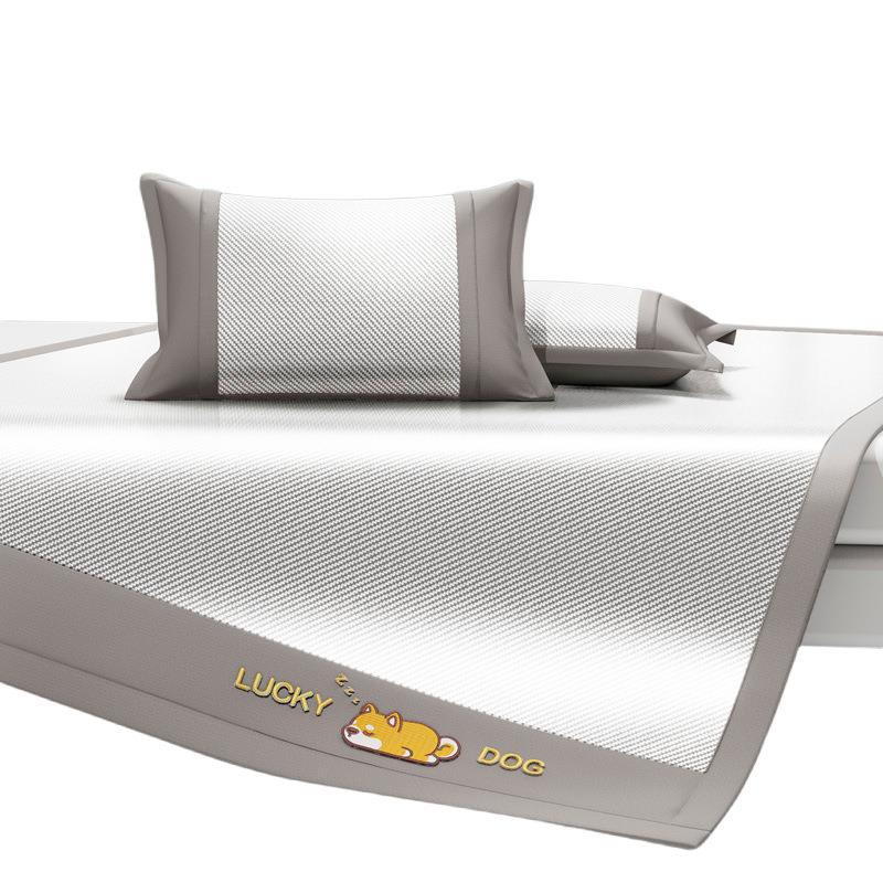 冰丝凉席夏2025新款冰席藤三天件套调床PZ-帕帕笠可机洗夏季空软