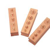 儿童蒙氏早教益智玩具1 3岁宝宝配对积木插座圆柱体蒙特梭利教具