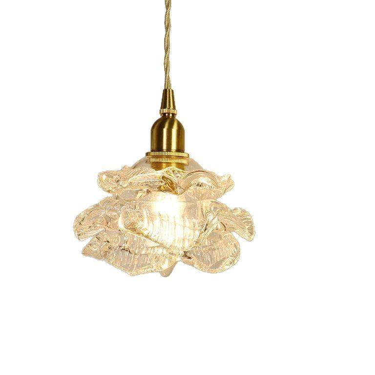 法式轻奢玫瑰浪漫床头小吊灯卧室复古全铜美式客厅餐厅吧台吊灯,家装灯饰光源,智能吊灯,淘宝优惠券,粉丝福利购,淘宝优惠卷