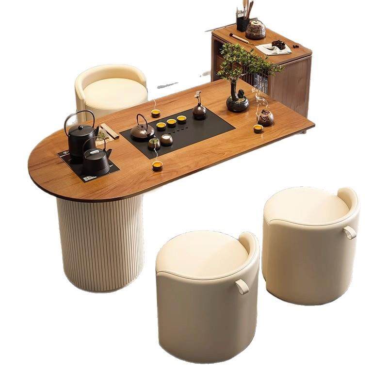 实木阳台茶桌椅组合亚克力茶台现代简约小户型家用奶油茶几,商业/办公家具,茶台/茶桌,淘宝优惠券,粉丝福利购,淘宝优惠卷