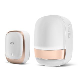 B911自发电无线门铃家用叮咚智能防水音乐无线闪光一拖一门铃