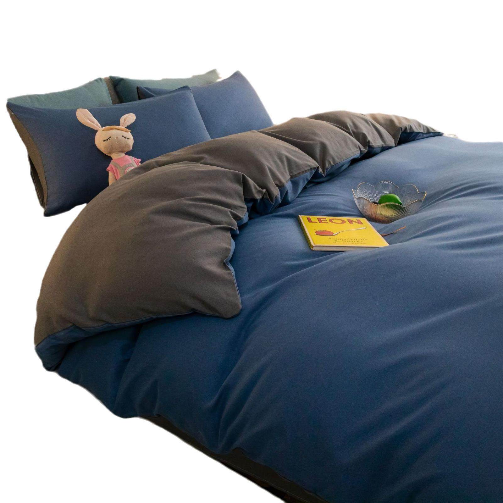 全套宿舍床上用品四件套大学生ins三件套被套被罩水洗棉床单被子,床上用品,床品套件/四件套/多件套,淘宝优惠券,粉丝福利购,淘宝优惠卷