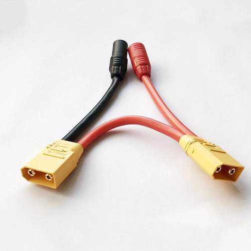 供应XT60尼龙艾迈斯插头连接线农业植保机连接插充电线