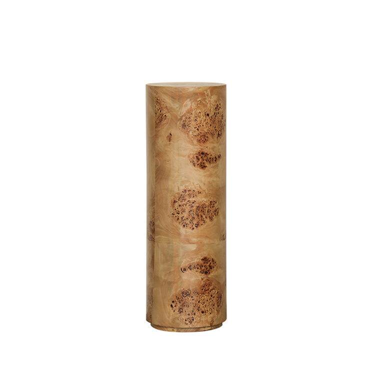 法式中古风树瘤皮圆底座酒店客厅玄关艺术品装置落地装饰品摆件