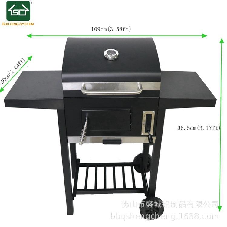 烧烤炉户外庭院露营美式焖烤羊腿BBQ无烟木炭烧烤架无烟烧烤