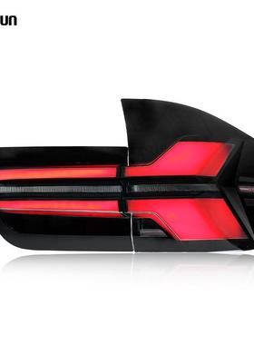 适用于07-1款宝马X5尾灯总成E70改装新款LED后灯行车灯流光转向