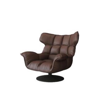 意式可旋转单人沙发椅休闲椅客厅卧室家用懒人沙发椅轻奢阳台椅子