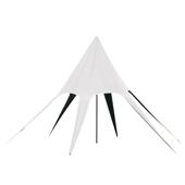 户外云顶天幕牛津布6米六角免搭黑胶营地露营单峰天幕帐篷