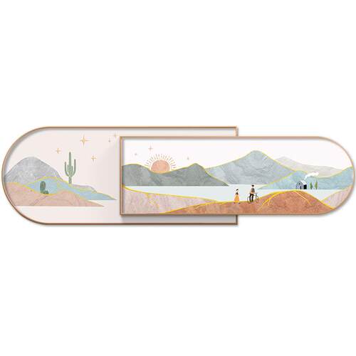 客厅装饰画风景卧室墙面现代简约沙发背景墙挂画油画布ins风