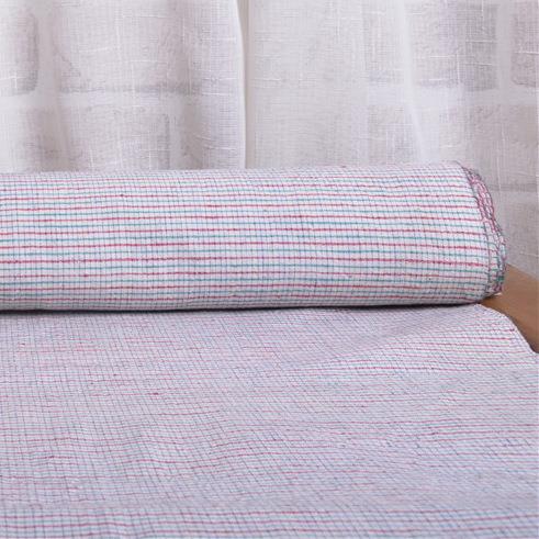 上怀旧老物海件*老上海老粗子布IWD*全棉布*手工纺织格布民国布13