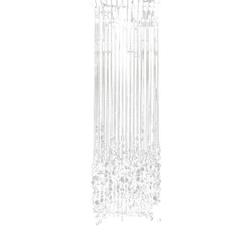 婚庆亮片挂件舞台珠帘背景银色亚克力圆片吊顶宴会厅珠链装饰