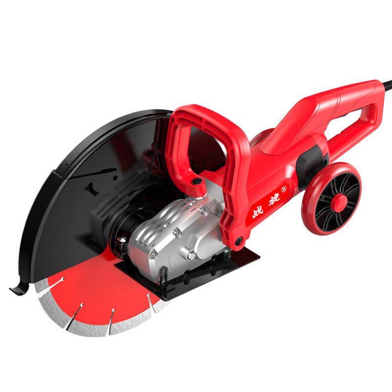 单片开槽机无尘马路门窗石材切割机带滚轮多功能混凝土线槽切墙机