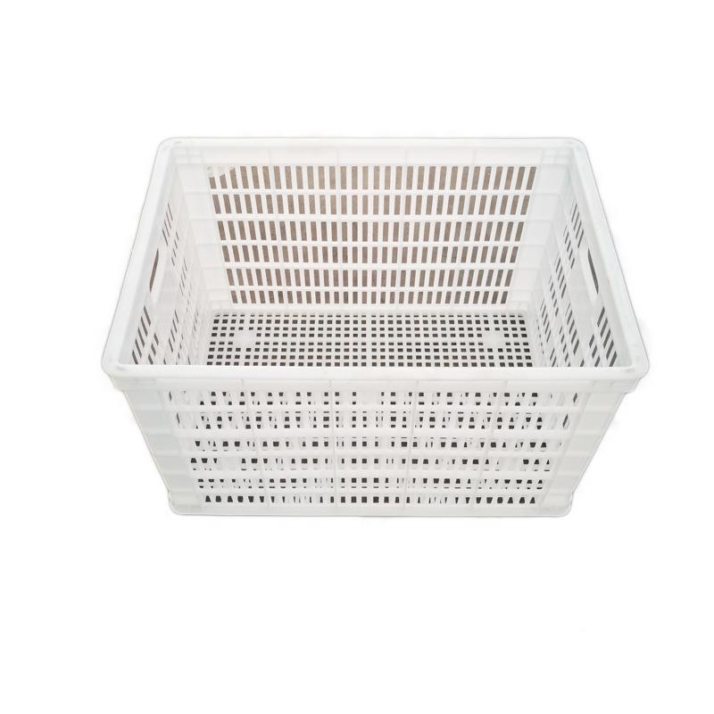 低价促销塑料周转E筐加厚新P料可加厚度颜色印lo菜1米筐-B4go镂空