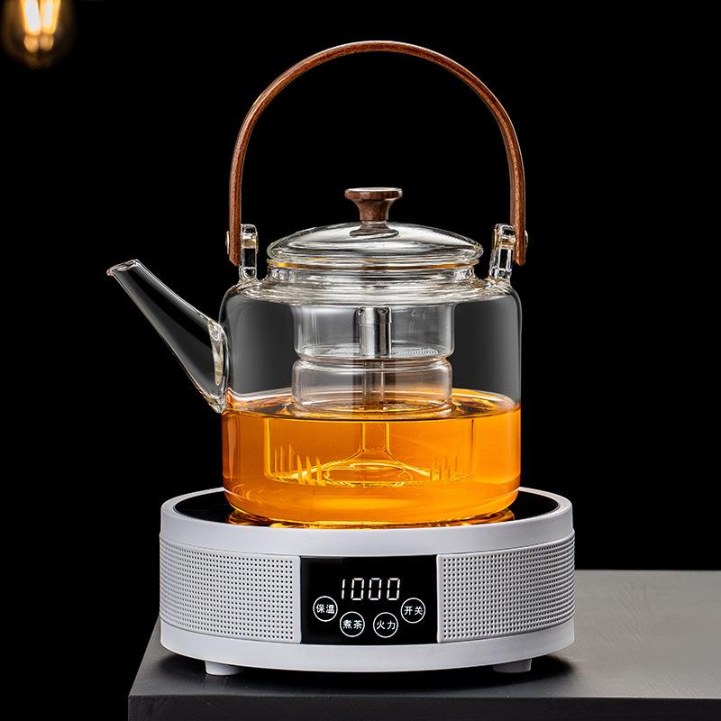 玻璃蒸煮茶壶单壶电陶炉烧水专用加厚耐热家用白茶提梁泡茶器套装