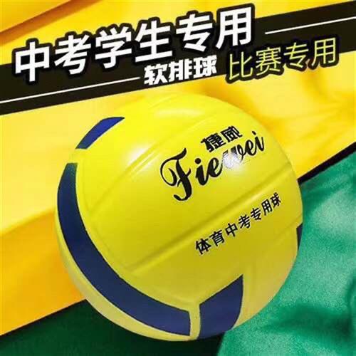 捷威软式排球海绵软排中考学生训练5号比赛免充气躲避球