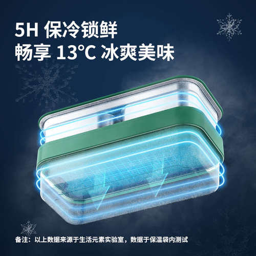 生活元素加热饭盒自热保冷保鲜夏天防馊便当盒蒸饭器插电上班族