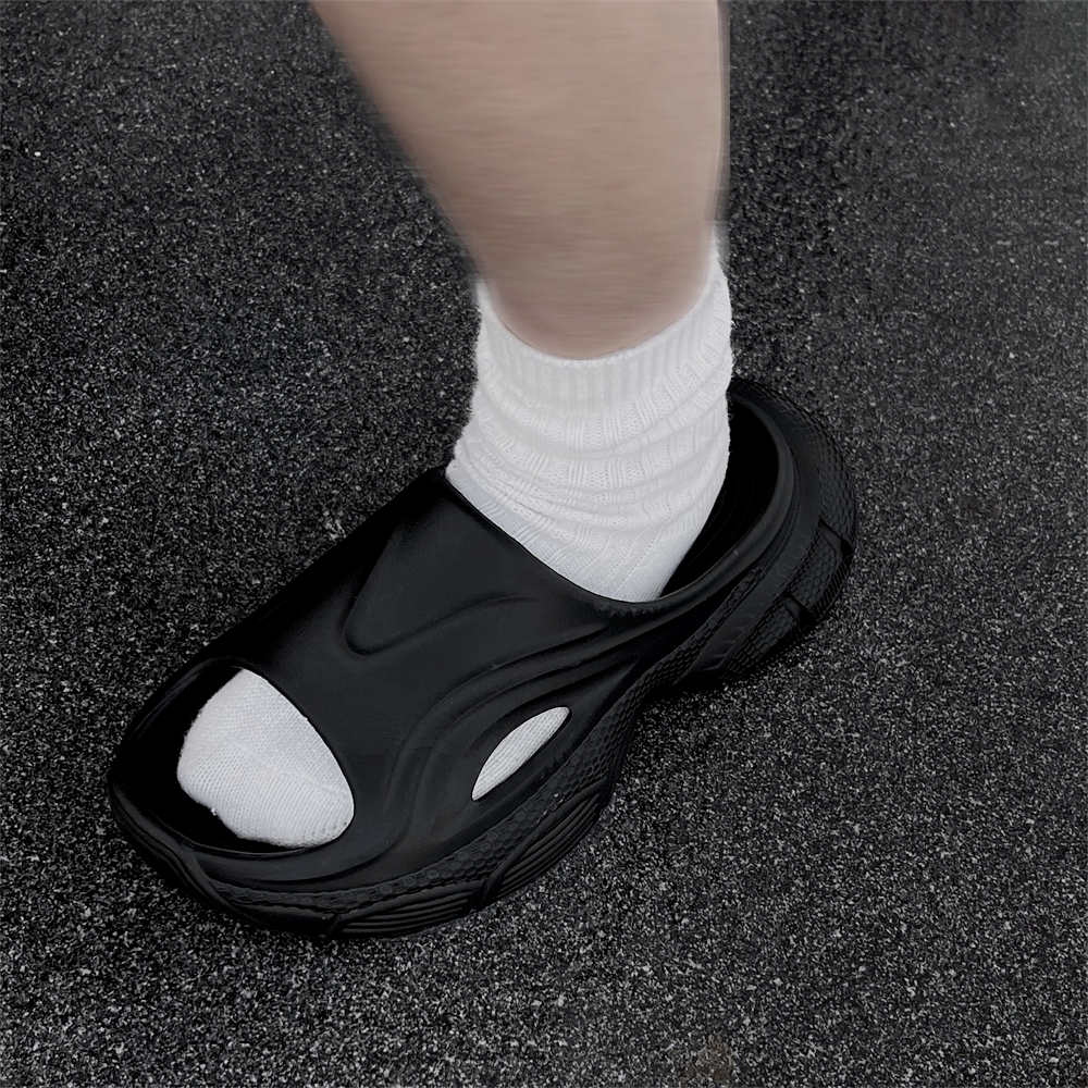 细细条 时尚凉拖鞋男女休闲外穿夏季新款舒适拼色耐磨篮球凉拖EVA