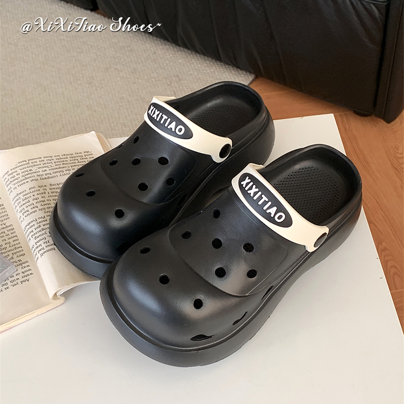 亲子休闲两穿潮酷撞色EVA凉拖鞋