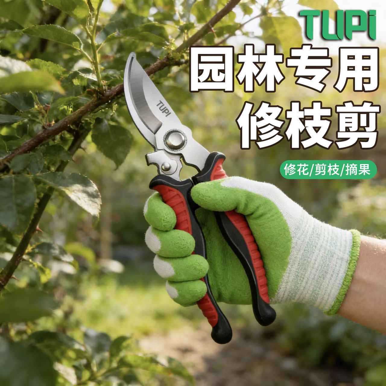 园艺剪园林剪枝剪果树专用剪刀鲜花花卉剪子不锈钢修枝剪粗枝剪图片