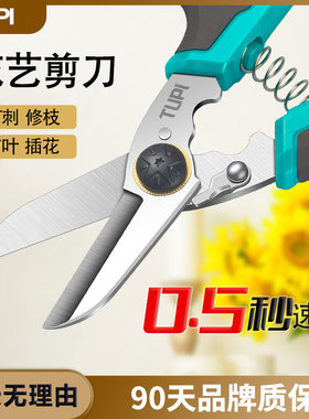 花艺专用花剪园艺剪刀家用小修枝剪花卉鲜花裁纸打刺花园大号剪子