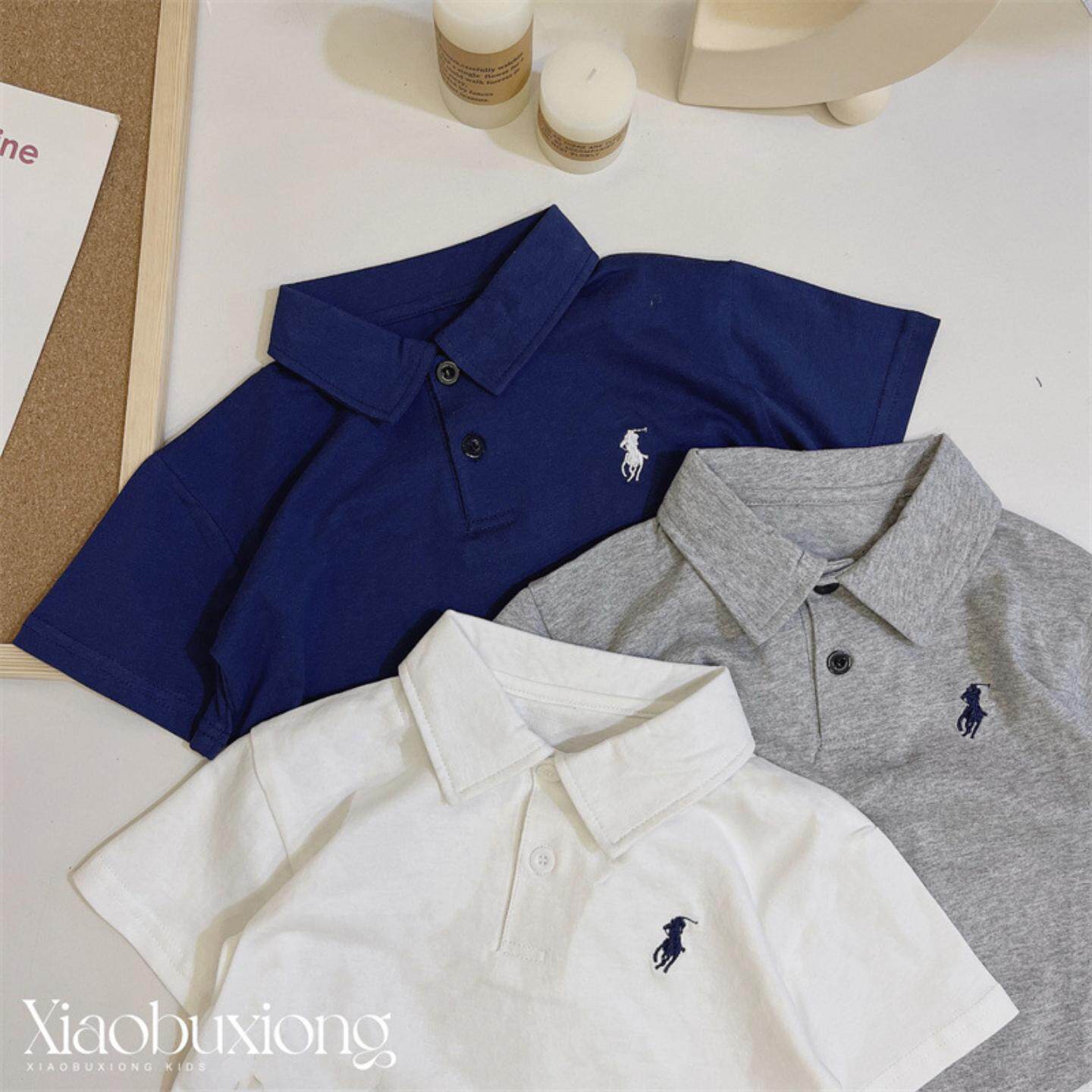 2026夏季男童Polo衫短袖儿童吸汗纯棉上衣宝宝纯色翻领休闲半袖潮