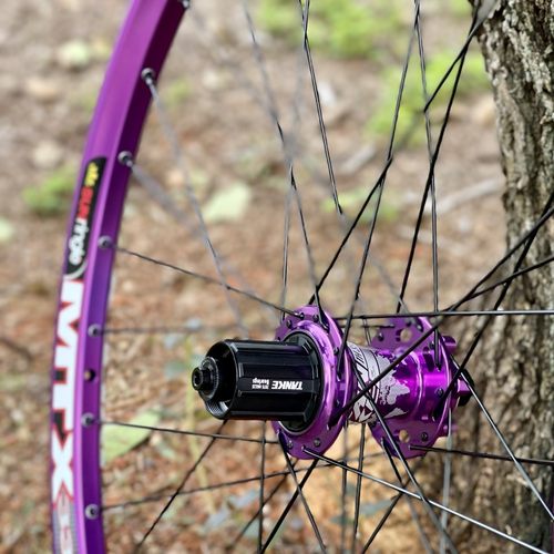 新品碳客120响炸街花鼓 太阳MTX33焊接车圈26寸27.5寸快拆142/148