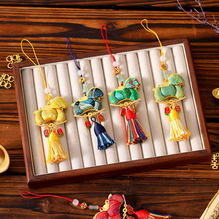 新款国风宋锦生肖马吊坠传统宋锦挂饰文创小马香囊包包钥匙扣挂件