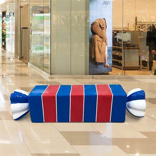 玻璃钢休闲椅糖果椅子学校幼儿园坐凳商场座椅卡通长凳子美陈厂家,商业/办公家具,排椅系列,淘宝优惠券,粉丝福利购,淘宝优惠卷