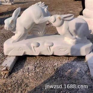 十二生肖摆件青石石雕景观大理石十二生肖工艺品图片及价格