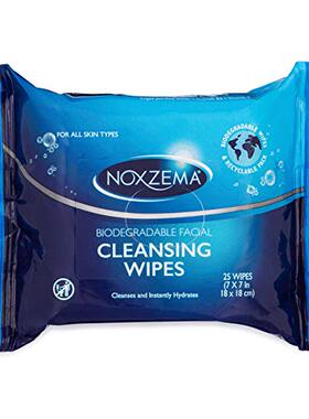 极速Noxzema Biodegradable Face Cleansing Wipes (25 CT)