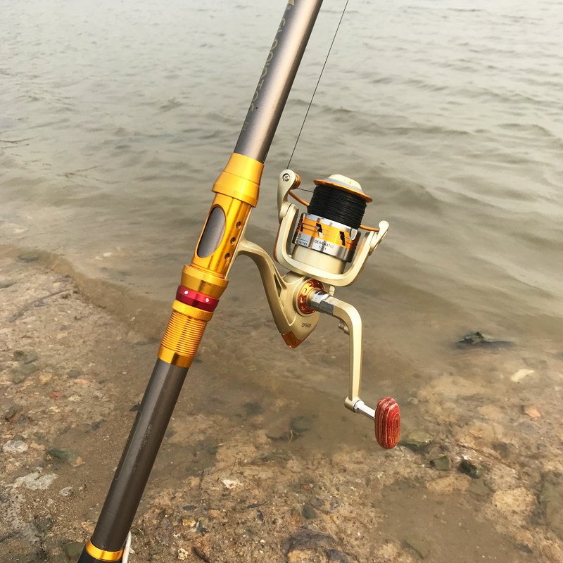 搏鲨海竿套装海杆抛竿特价全套金海钓竿