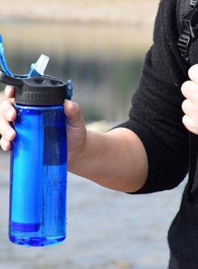 Water Kettle 650ml Leak-Proof Shaker Bottle with Filter