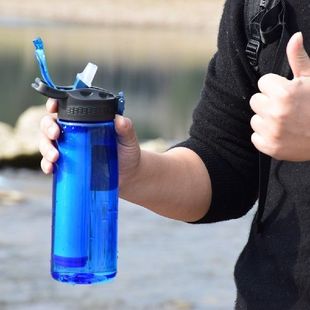 Water Kettle 650ml Leak-Proof Shaker Bottle with Filter