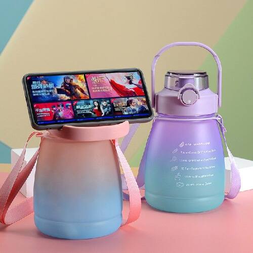 极速Large Capacity Water Bottle Straw Cup Plastic Water Cups