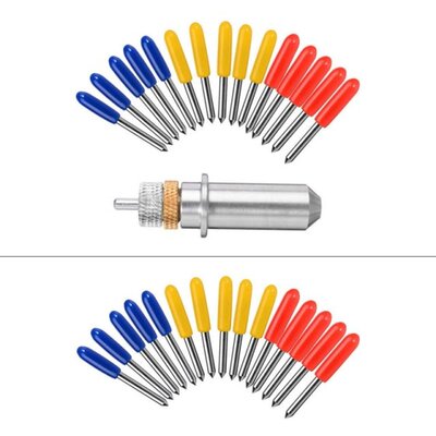 极速Cutting Plotters Blades15 Pcs 30/45/60 Degrees Replaceme