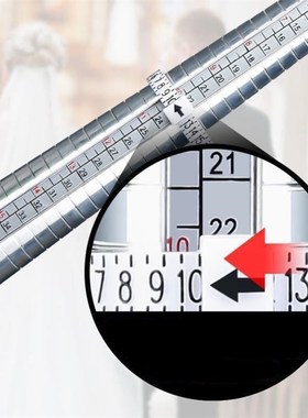 美码戒指圈口测量环测量器量手指标准软尺戒指圈口尺寸大小工具