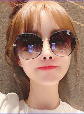 女士太阳镜新款偏光防紫外线墨镜韩版网红同款眼镜圆脸社会霸气