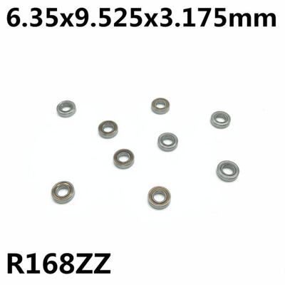 极速50Pcs R168ZZ 6.35x9.525x3.175 mm Deep groove ball bearin