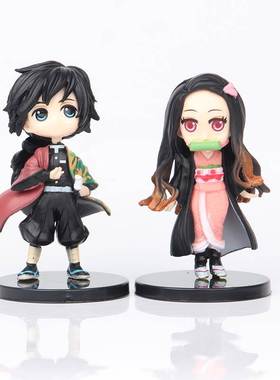 6pcsset Anime Demon Slayer Figure Kimetsu No Yaiba Figure Q