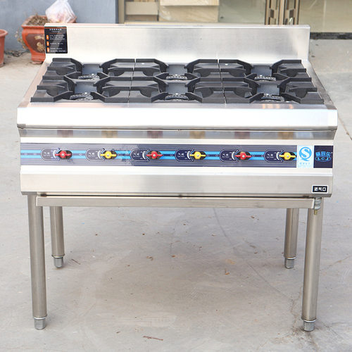 商用广式煲仔炉不锈钢四眼六眼八眼瓦斯炉砂锅瓦斯立式源头
