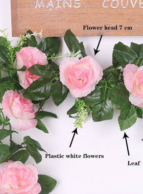 33 flower heads / batches of silk roses ivy, green leaves, u