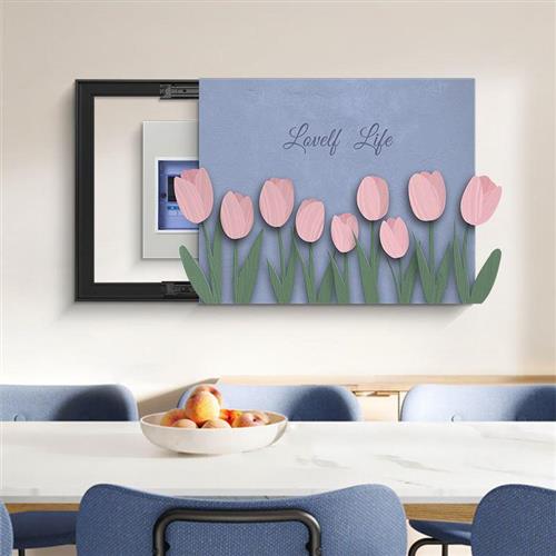 小清新创意造型电表箱装饰画配电箱盖板弱电箱装饰遮挡电闸箱挂画