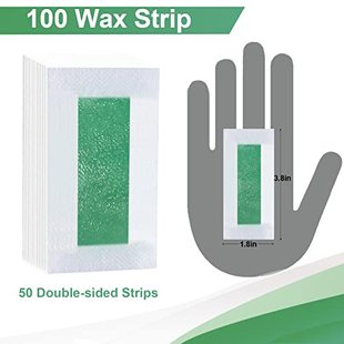 100 Pcs Wax Strips for Facial Hair Removal for Women Face  W
