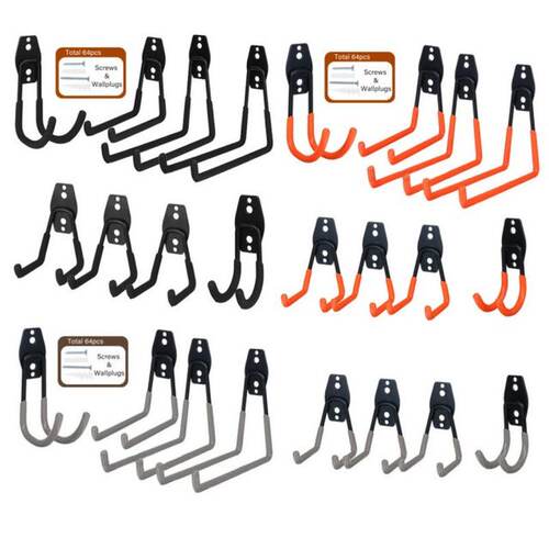 极速8Pcs/set Wall Mount Garage Bike Hanger Hook Heavy Duty M