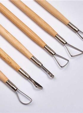 现货直供-寸支常规扁丝刀陶艺陶泥工具泥塑工具绘画工