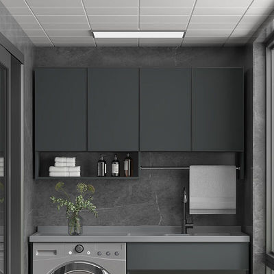 厂家九德浴室太空铝阳台柜吊柜挂墙式化妆室收纳柜置物架伴侣洗衣