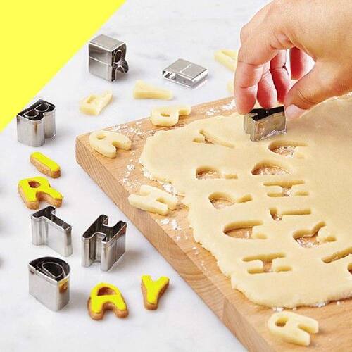 极速Kitchen DIY 26 Pcs/Set Cake Cutter Alphabet Letters Shap