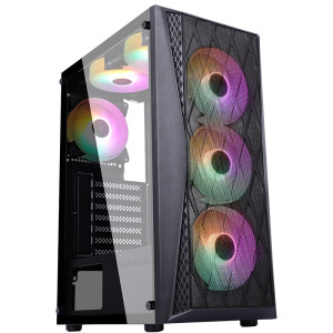 大水牛(BUBALUS)追风M台式电脑游戏主机侧透主机壳(支持ATX主板/2